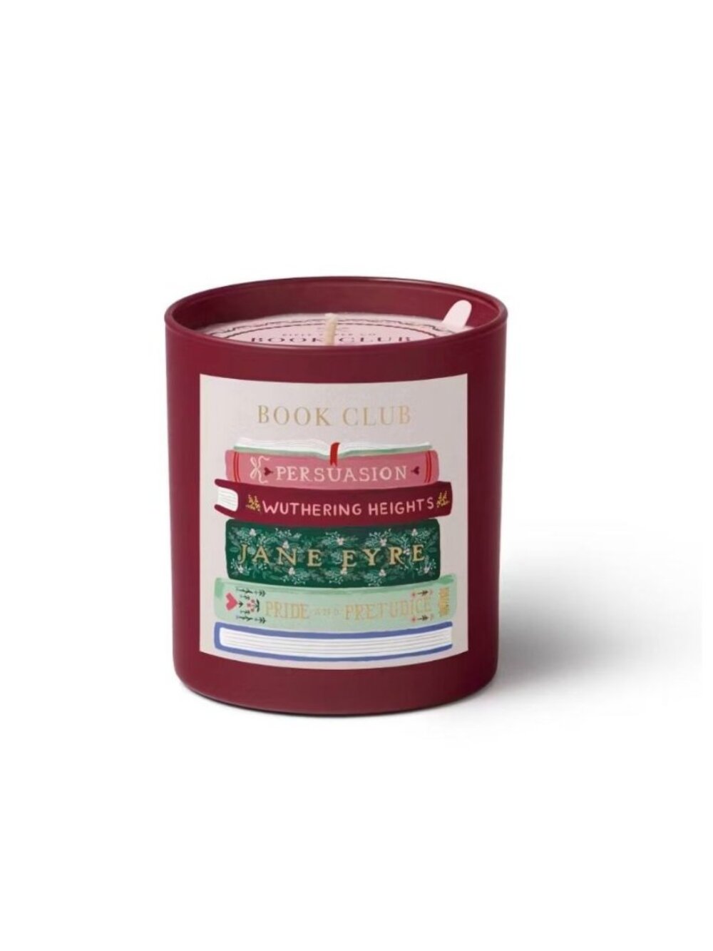 Rifle Paper Co. Ladies Night Book Club Glass Candle Soy Wax Burn Time 40 Hrs